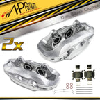 2X Front Side Brake Caliper with 4 Pistons for Ford Mustang (2015–2021)