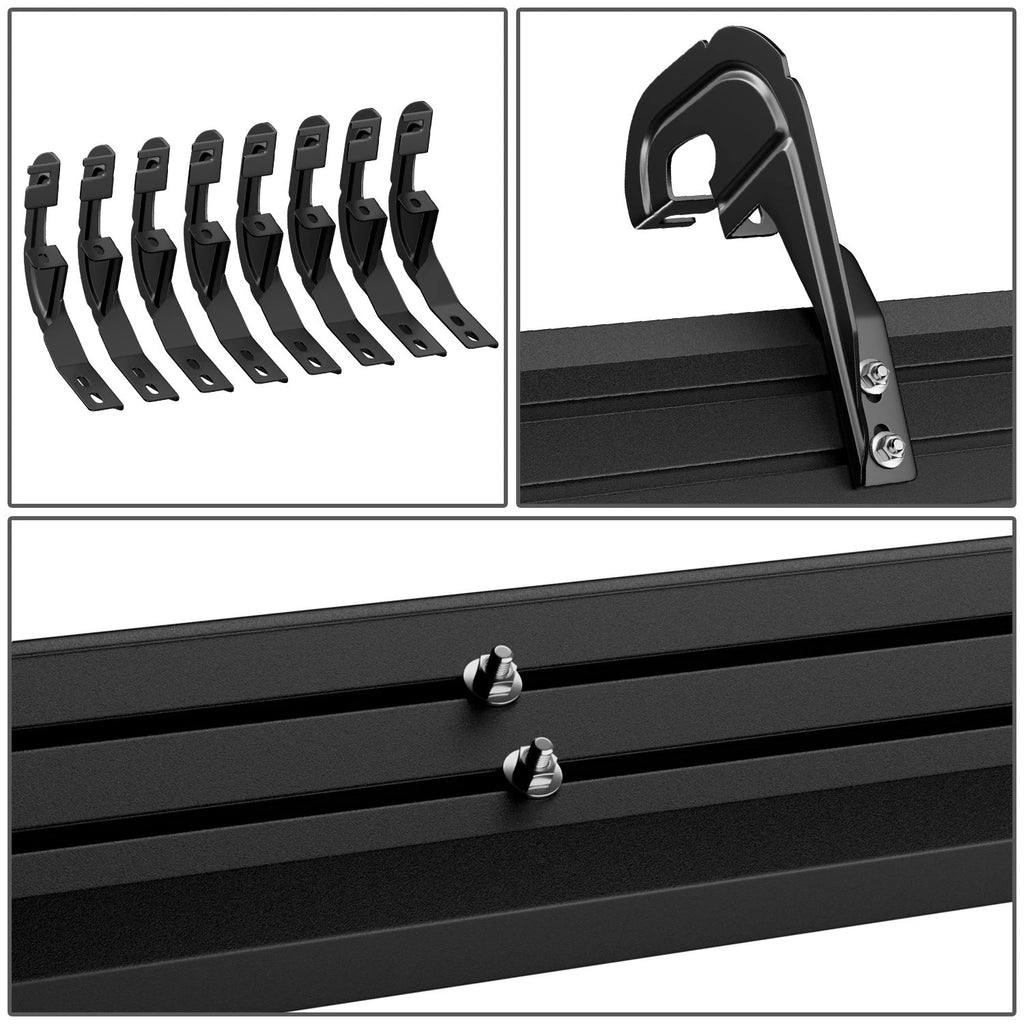 Pair of 6" Aluminum Side Step Bars for Silverado Sierra Crew Cab (2019–2022)