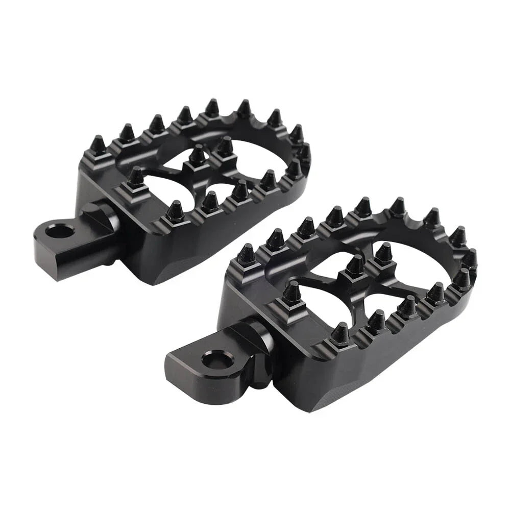 CNC Wide Fat Foot Pegs for Harley Dyna Sportster Fatboy