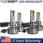 4X H7 9005 LED Headlight Bulbs for Conversion Kit (High/Low Beam)