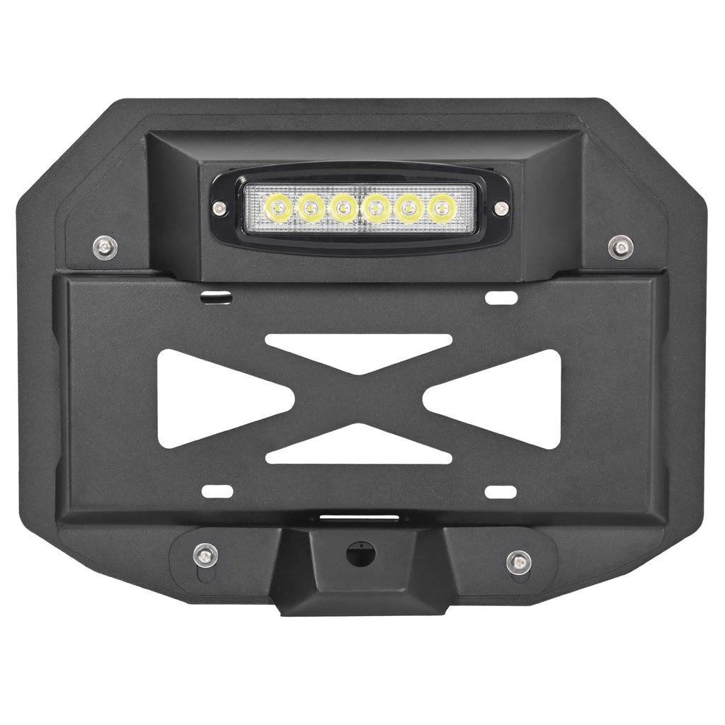Spare Tire Delete License Plate with Third Brake Light for Jeep Wrangler JK (2007–2018)