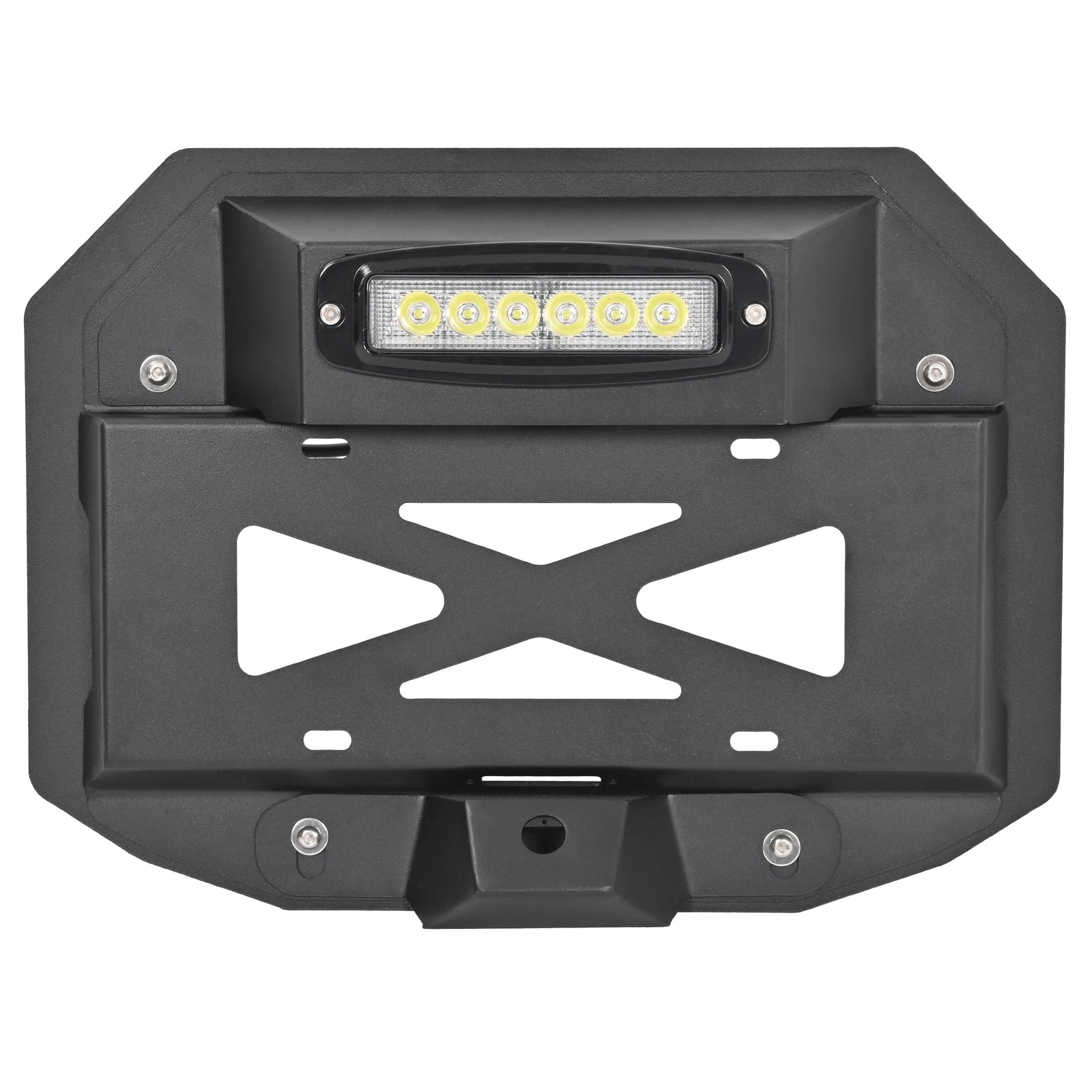 Spare Tire Delete License Plate with Third Brake Light for Jeep Wrangler JK (2007–2018)