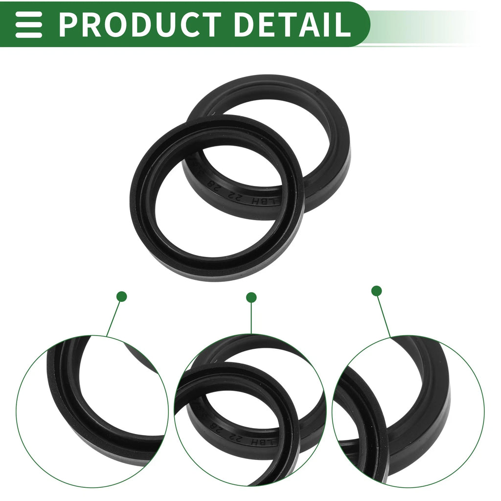 Set of 5 Oil Seal Rotary Shaft Seal NBR Rubber 22x28x3.6mm