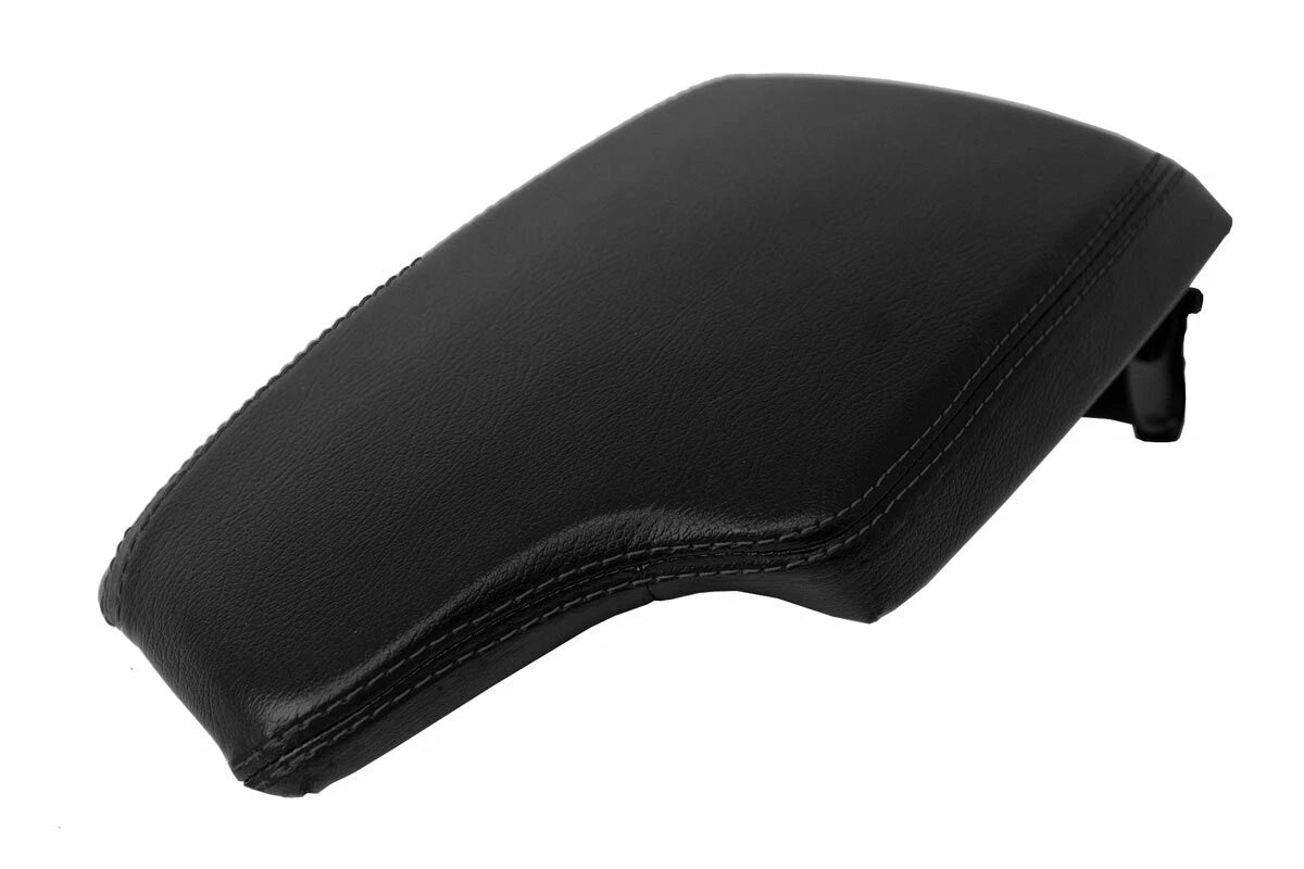 Leather Center Console Lid Armrest Cover for BMW F30 (2014–2018) Black