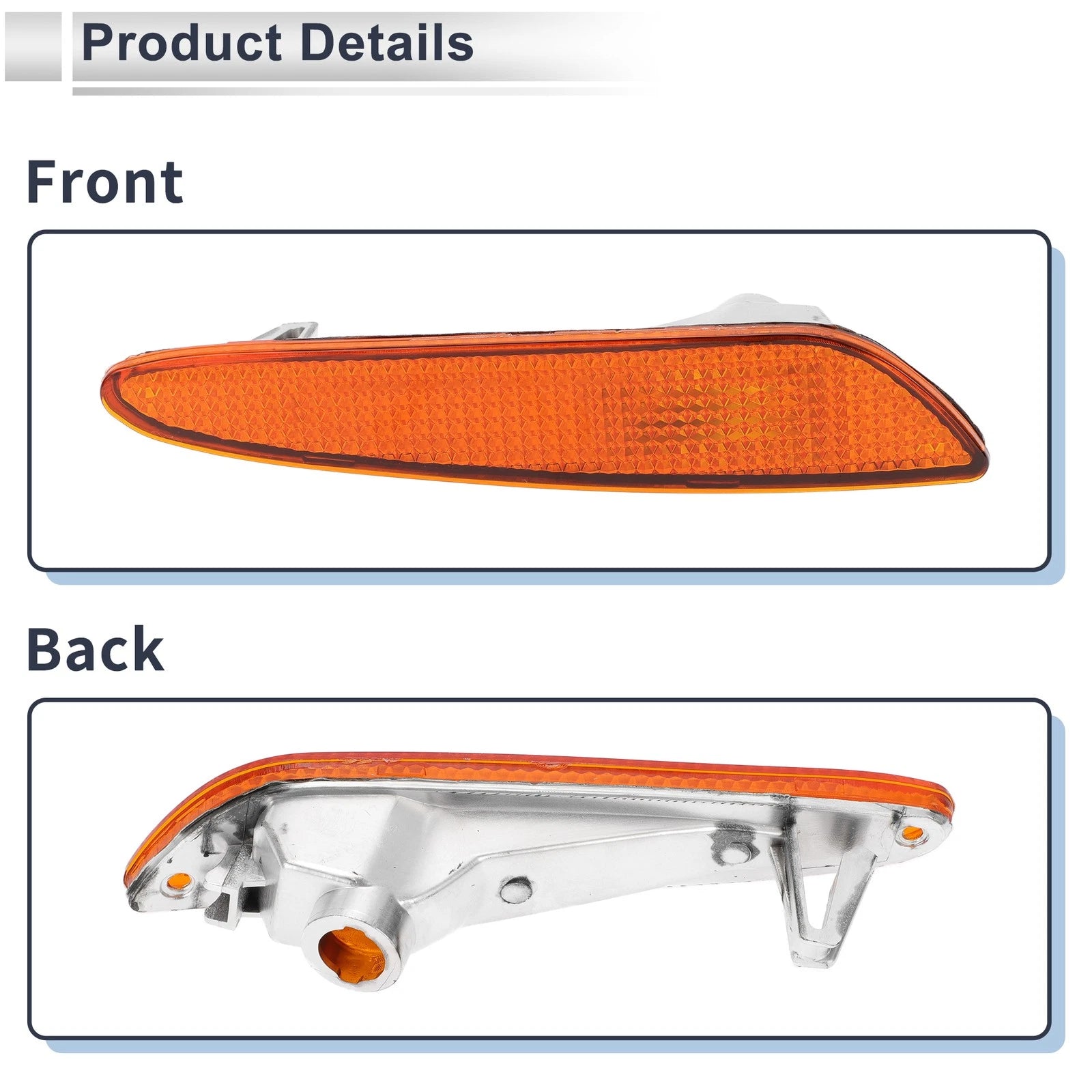 1 Pc Right Front Bumper Side Marker Light Cover for Mercedes-Benz (2003–2009)