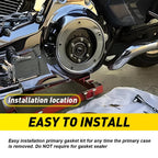 Clutch Primary Cover Gasket Seals Kit for Harley Classic Touring FLH FLT (1999–2006)