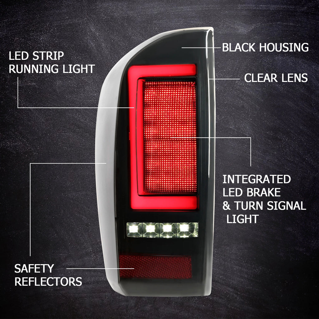 LED Rear Tail Lights for Toyota Tacoma (2016-2023)