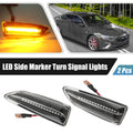 2X LED Side Marker Turn Signal Lights Yellow 13491088 for Opel