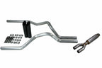2.5" Dual Exhaust Kit for Ford F150 (2021–2025) - Glasspack, Black Tip