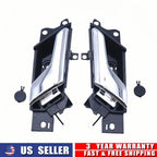 Set of 2 Chrome Interior Door Handles for Chevy Captiva Sport (2012–2015)