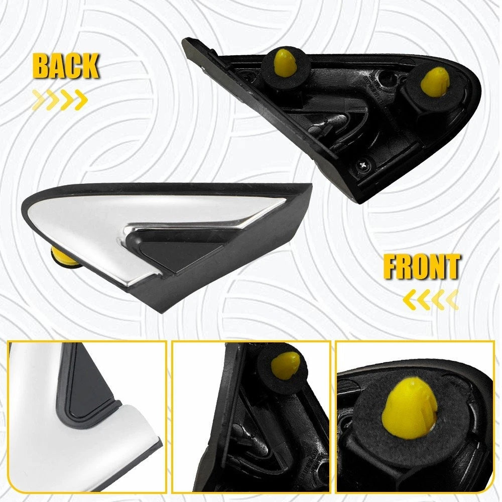 Left Fender Pillar Trim Mirror Corner Molding for Hyundai Santa Fe (2019–2023)