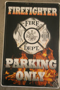 Firefighter Parking Only Sign for Fire Truck (2010–2023)