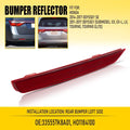 Bumper Reflector for Honda Odyssey (2011–2017) Rear Driver Side 33555TK8A01 EO