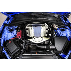 Polished/Brushed Engine Shroud Cover w/Green C-Fiber Inlay for 16-18 Camaro 1LT