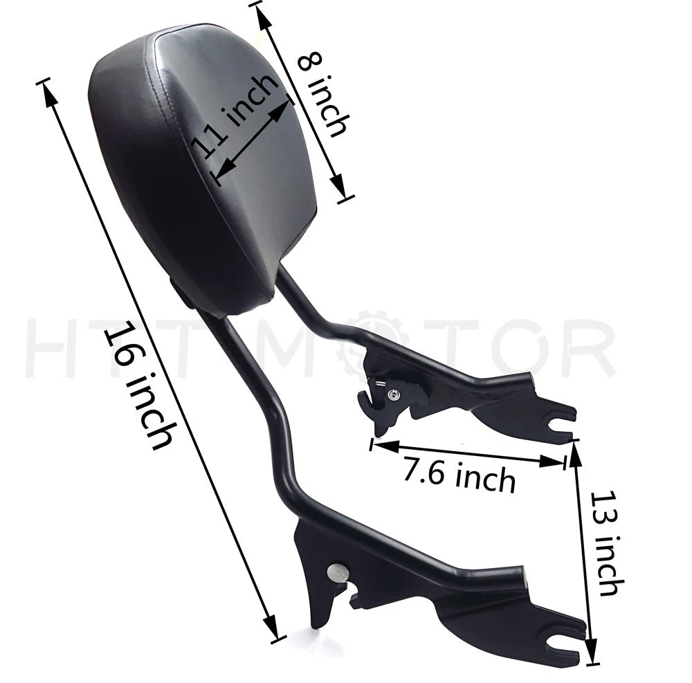 Backrest Sissy Bar with Pad for Harley Street Glide FLHX (2014–2023)