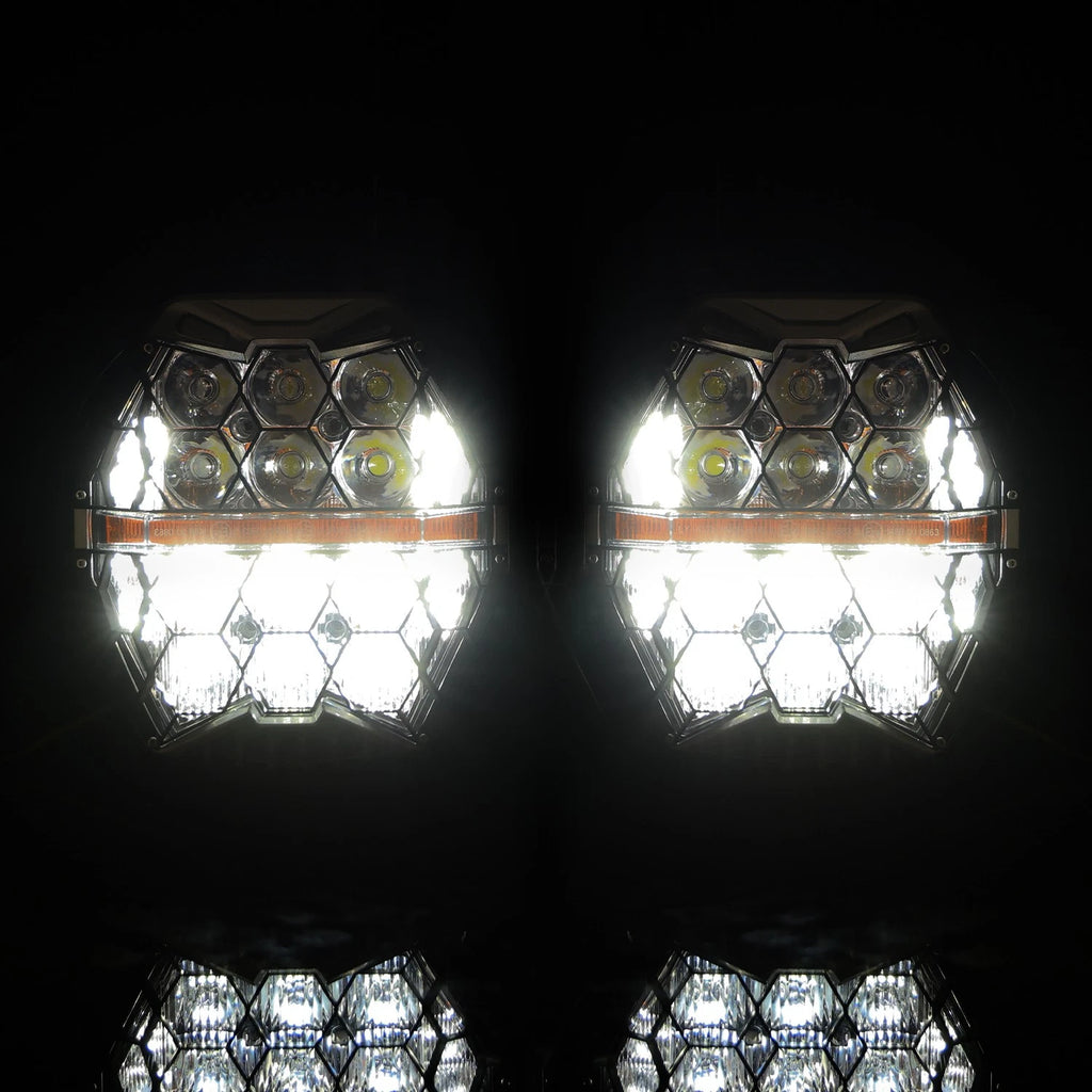Dual LED Headlight for Harley Road Glide (2015–2024) - DHL & Hi/Lo Beam