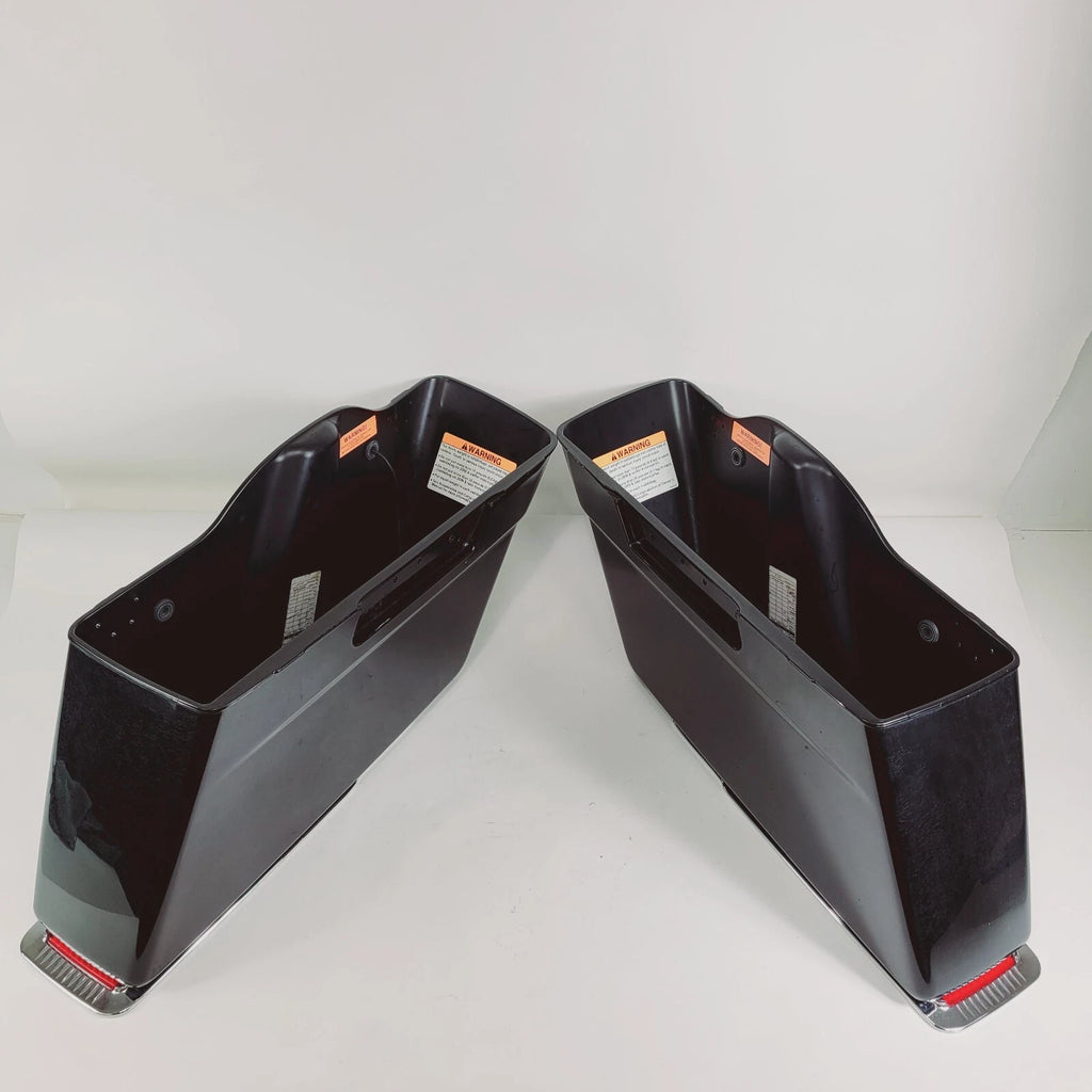 Genuine Side Saddlebags for Harley Davidson Touring (1993–2013) Vivid Black
