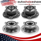Set of 4 Wheel Hub Bearing Assemblies for Mini Cooper (2007–2014)