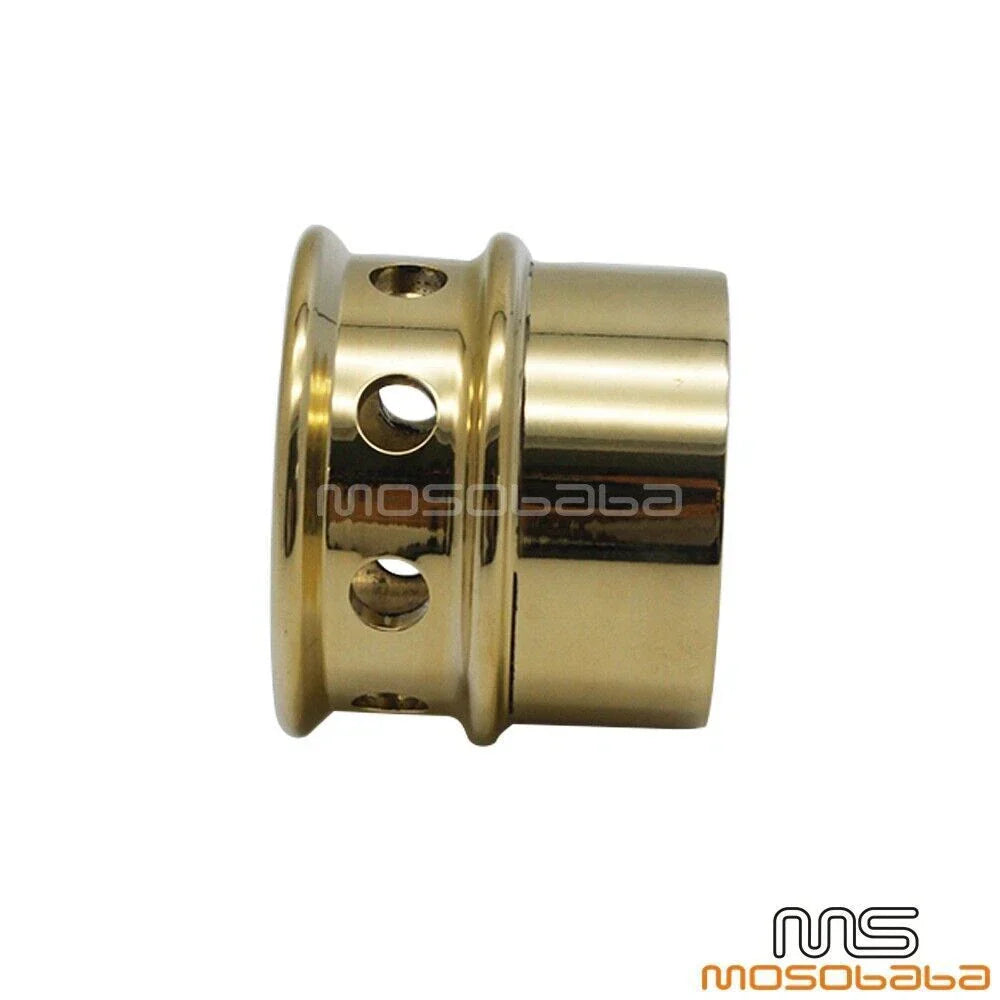 Brass Drilled Exhaust Tip for Harley Bobber Chopper 2.25" Pipes