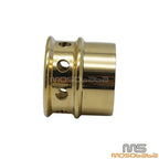 Brass Drilled Exhaust Tip for Harley Bobber Chopper 2.25" Pipes