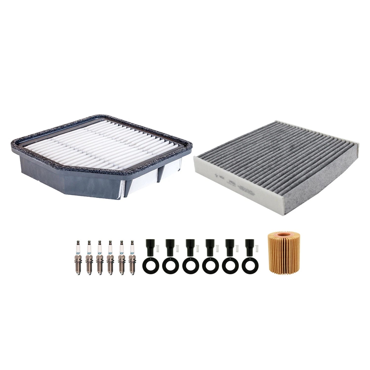 Tune Up Kit with 6 NGK Spark Plugs & Boots for Lexus GS350 IS250 IS350 (2006–2019)