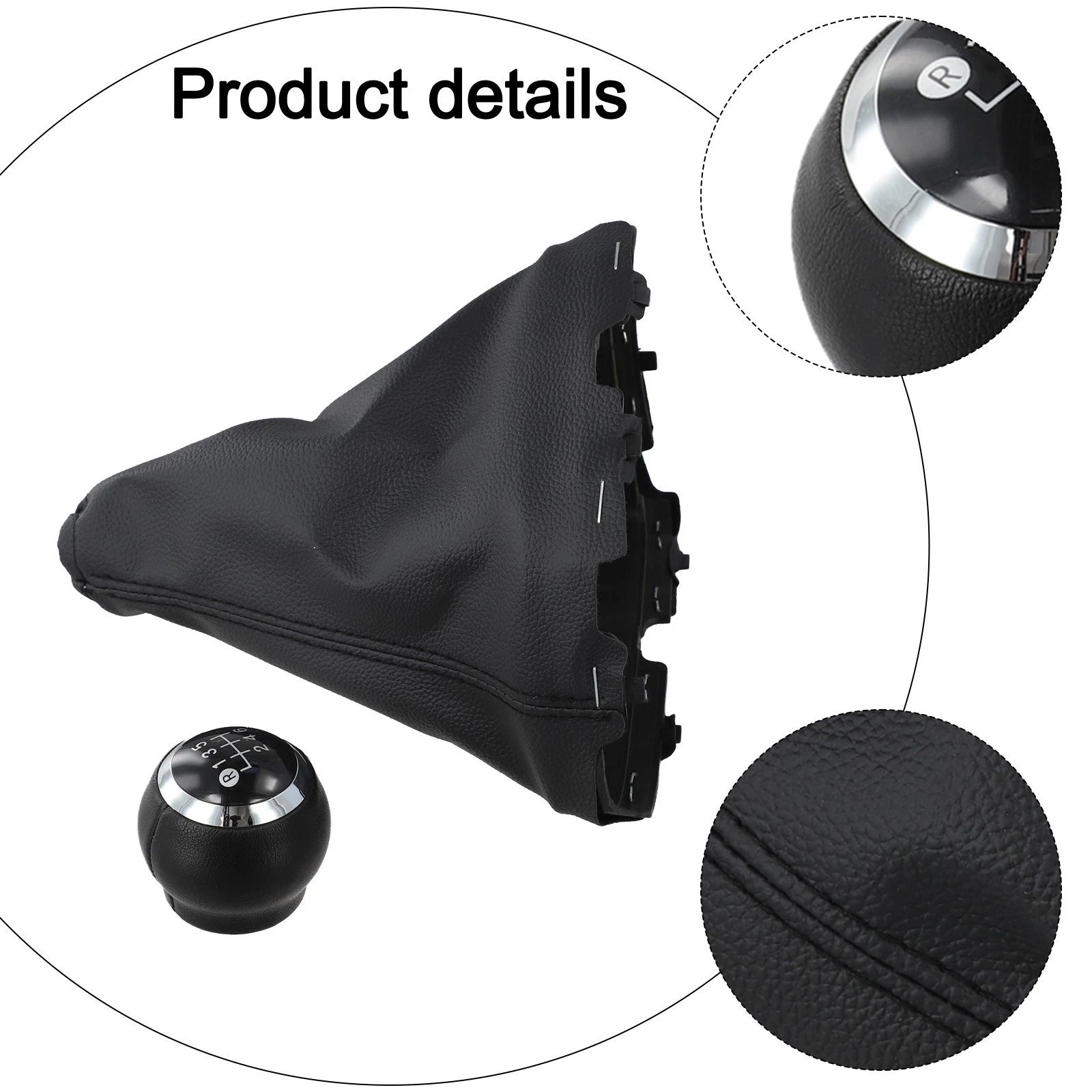 6 Speed Gear Shift Knob with Dust Cover for Toyota Auris Corolla (2013–2019)