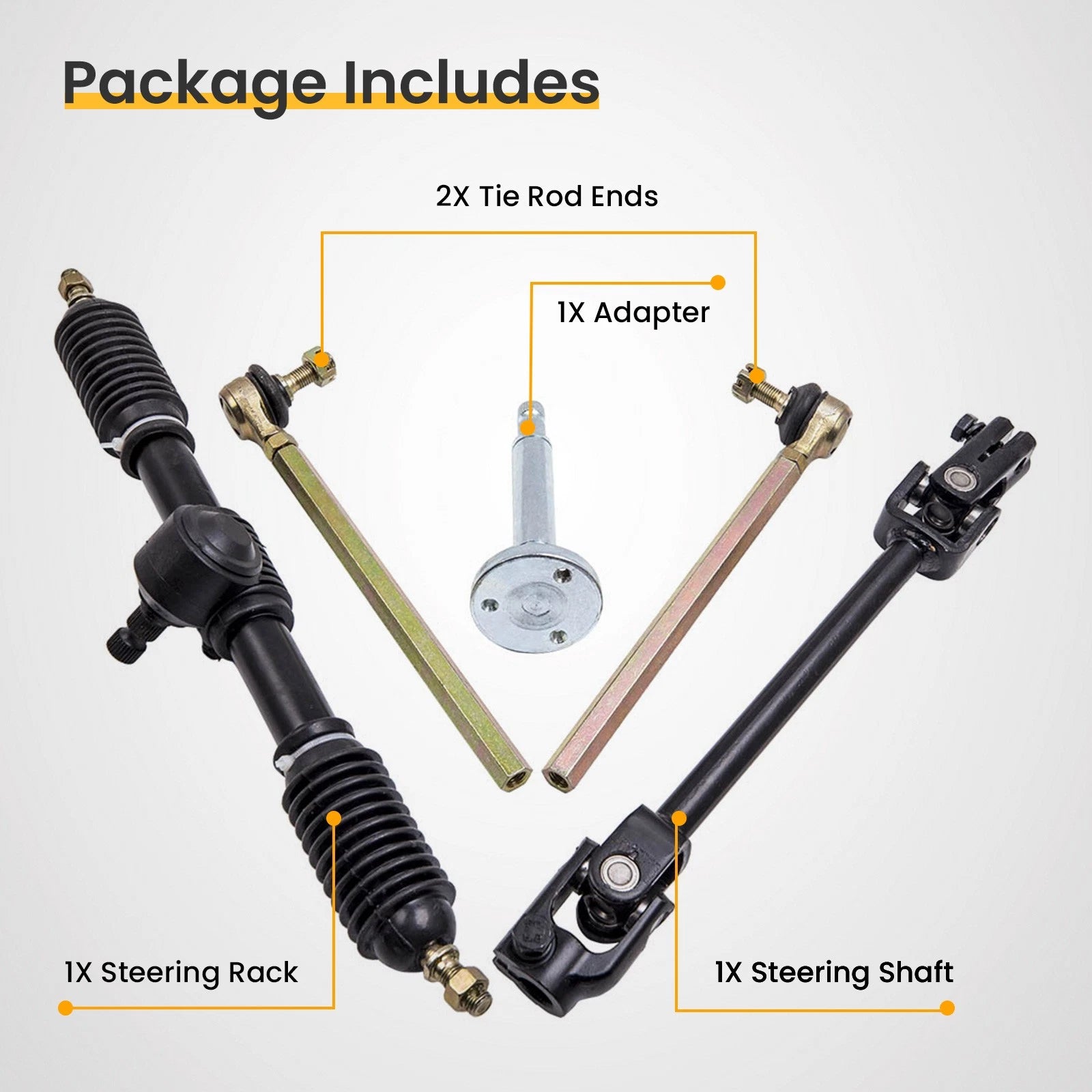 Steering Wheel Tie Rod Rack Shaft for Go Kart 110cc (110cc)