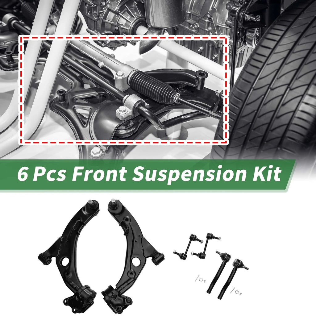 6X Front Lower Control Arms for Ford Edge (2007–2014) No.K620486/K620487/K750159