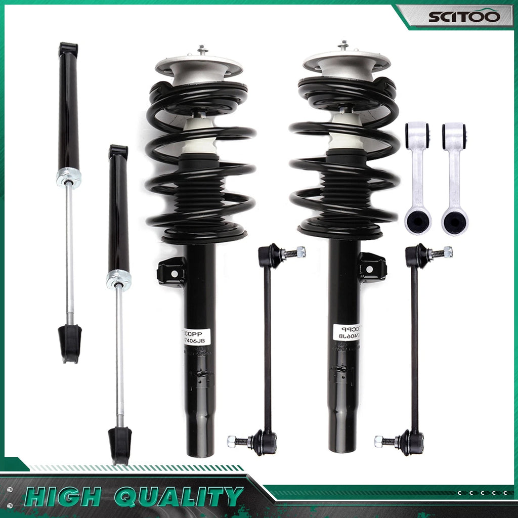Front and Rear Struts Assembly Shock Absorbers for BMW 323i 325Ci 330Ci (2000–2006)