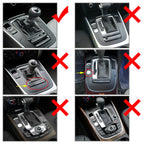 Carbon Fiber Center Console Gear Shift Panel Cover for Audi A4 S4 A5 SQ5 (2009-2023)