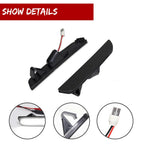 White LED Smoked Rear Bumper Side Marker Lamps for Ford Mustang (2010–2014)