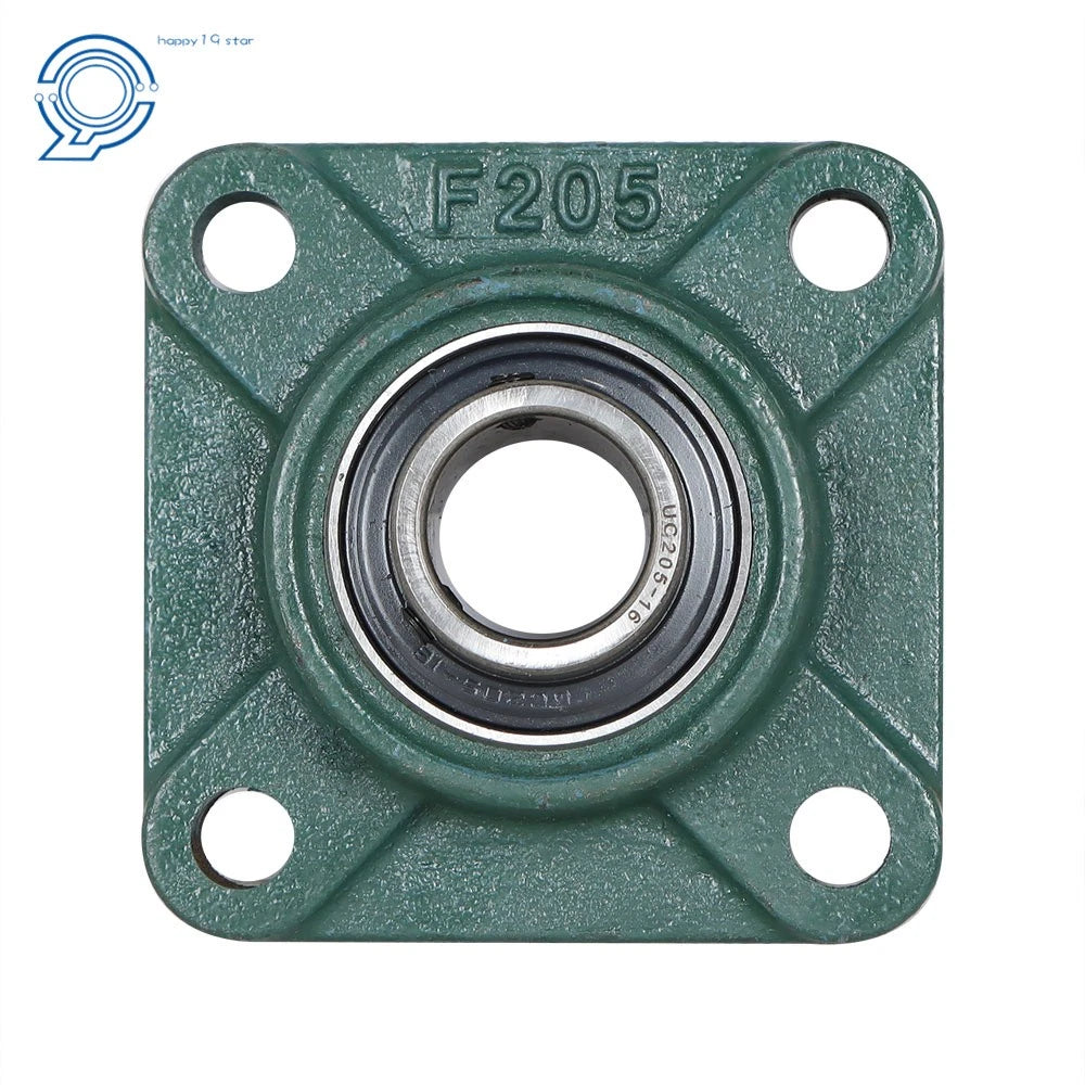 2 Pack UCF205-16 Pillow Block Bearing for Flange Mounted Applications