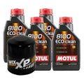 4L Motul 8100 ECO-CLEAN 0W-30 Motor Oil & Wix XP Filter Change Kit