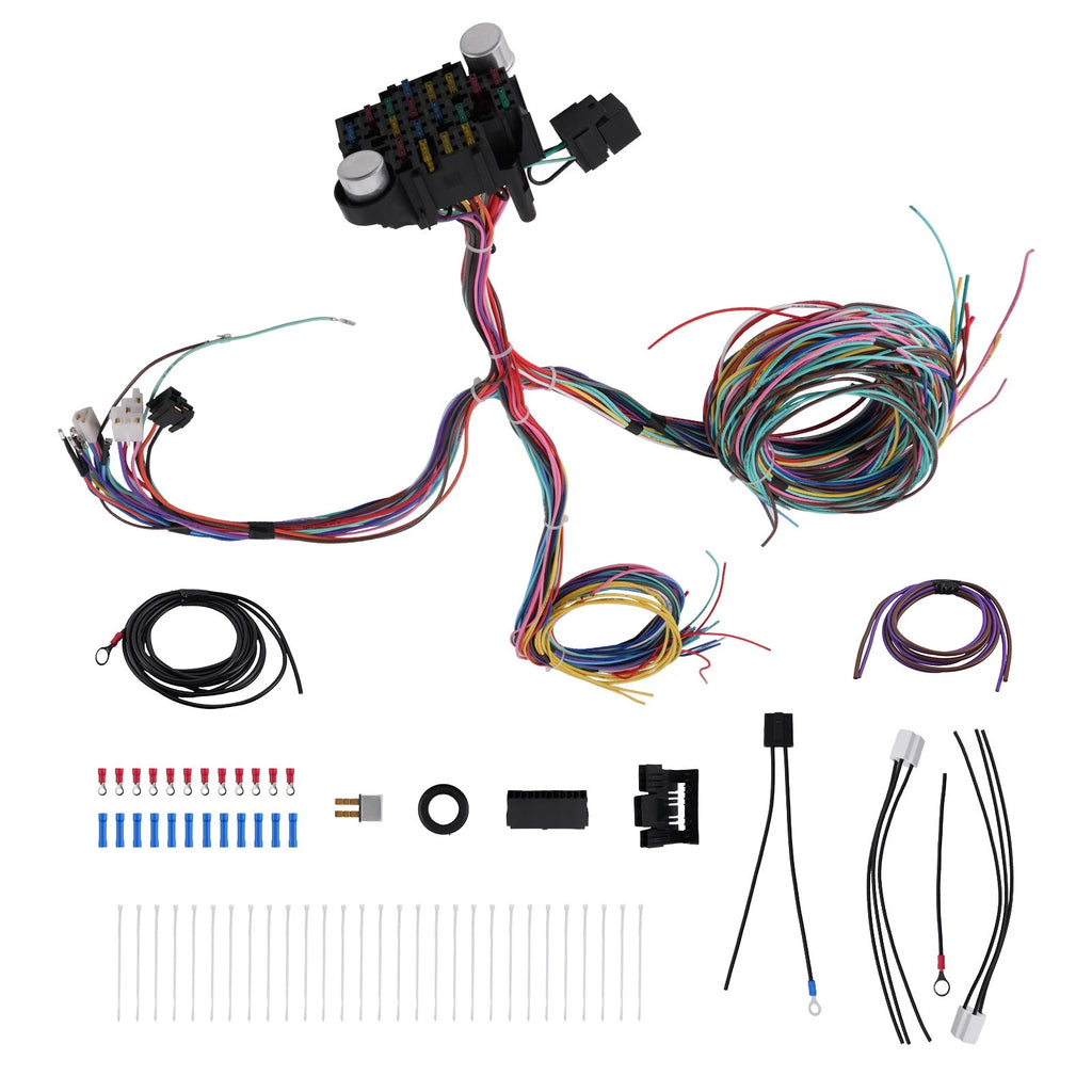 21 Circuit Wiring Harness for Ford Hotrods Chevy Universal (Extra Long)