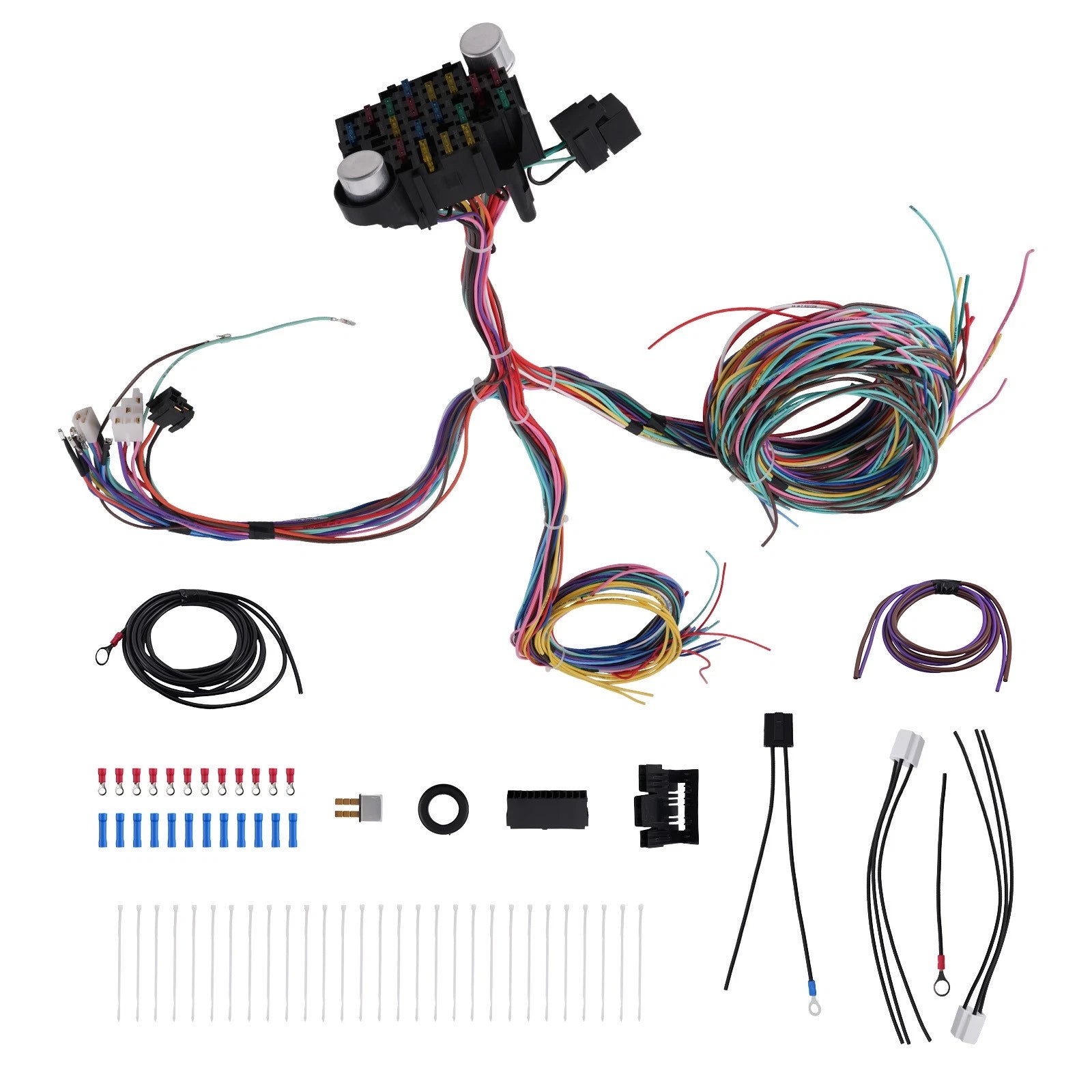 21 Circuit Wiring Harness for Ford Hotrods Chevy Universal (Extra Long)