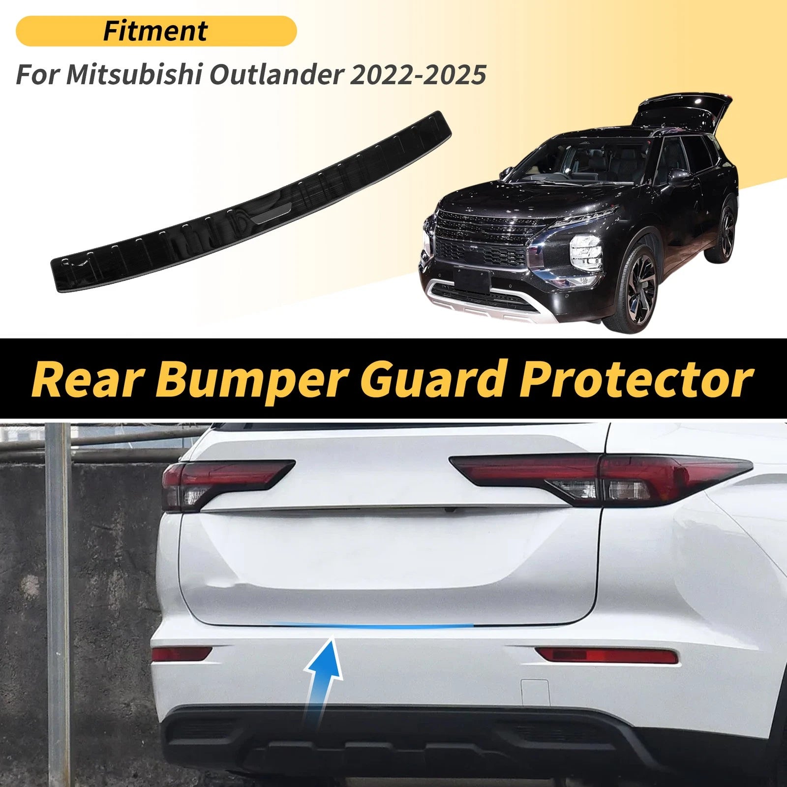 Bumper Guard for Mitsubishi Outlander (2022–2025) Titanium Tone 1 Pc