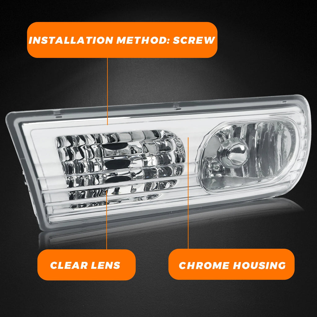 Pair Fog Light Lamp Assemblies for Acura MDX (2007–2009)