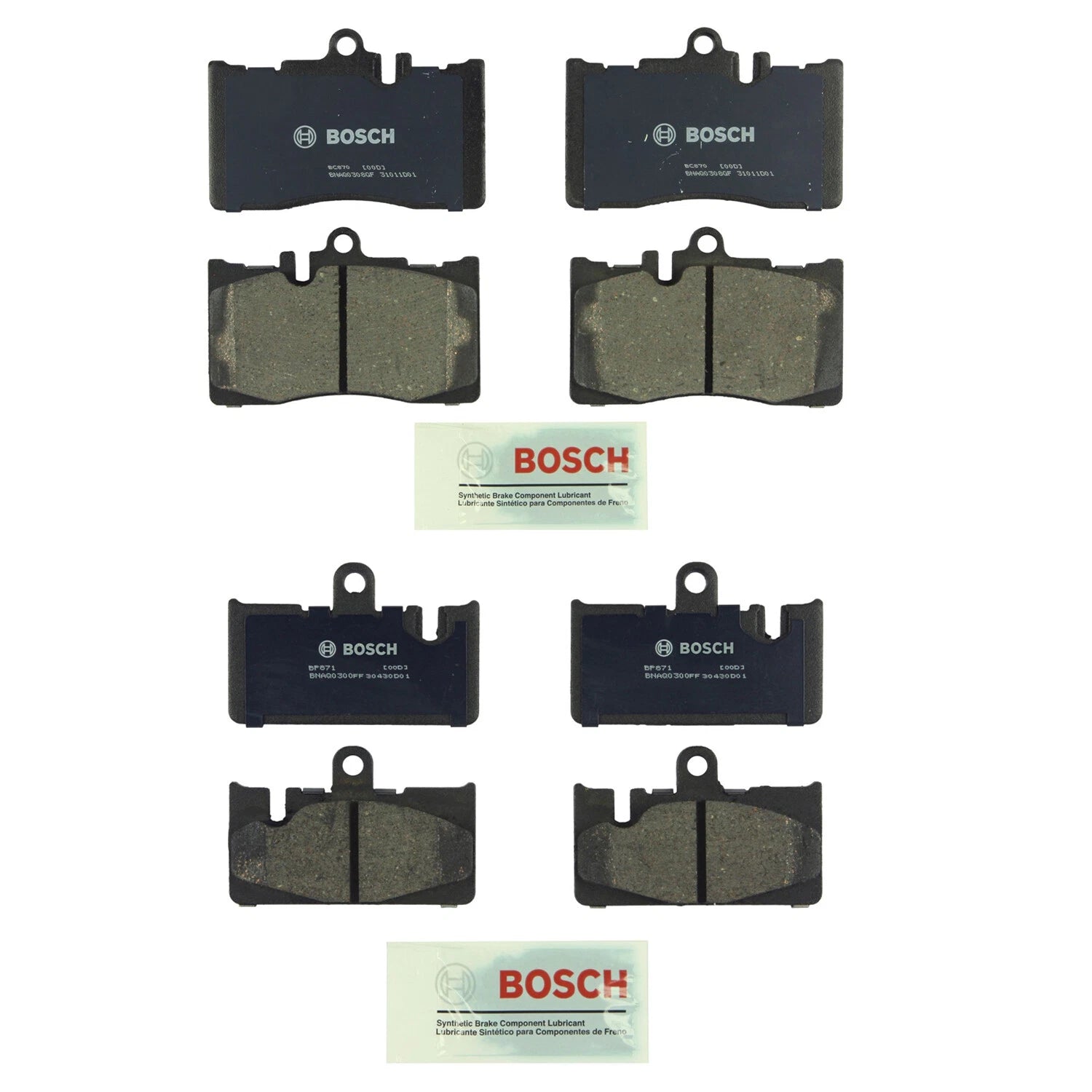Bosch Quietcast Brake Pad Kit for Lexus LS430 (2001–2006)