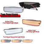 2X Clear Front Bumper Switchback LED Parking Signal Light for Acura Integra (1992–1993)