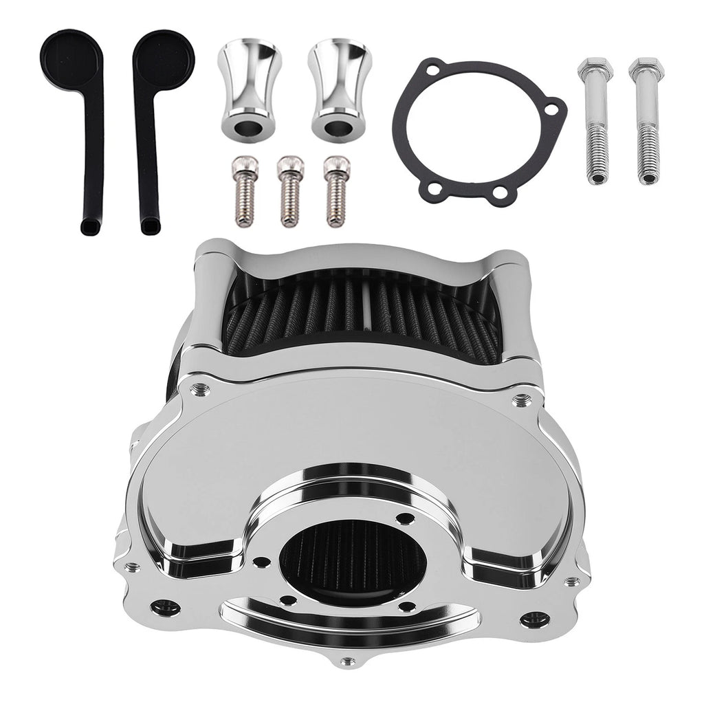 Air Filter Kit for Harley Dyna Street Glide Road King (2000–2017) Black Aluminum
