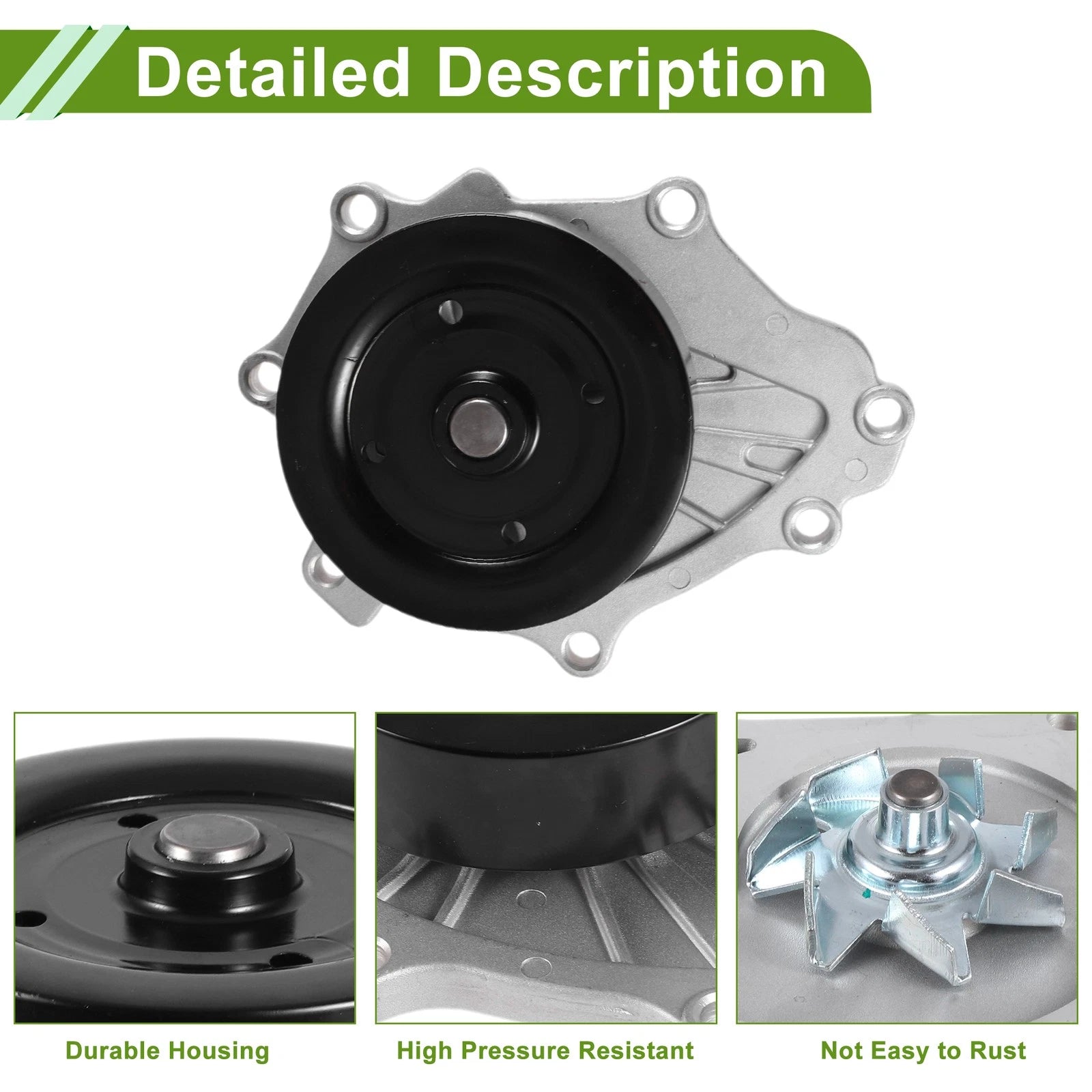 Engine Water Pump for Toyota Corolla (2005–2014) No. 16100-09340