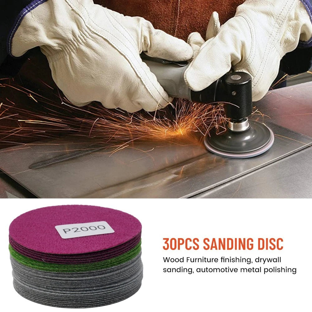 Sanding Discs Set of 6 800 1000 1200 1500 2000 3000 Grit Polishing