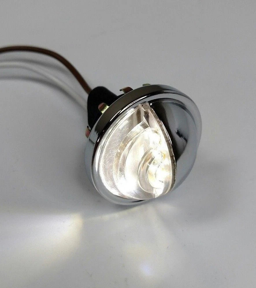 LED License Plate Light Round Replacement for Hot Rods (Universal)