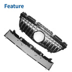 Front Upper Bumper Grille for Mercedes-Benz SLK200 (2000–2004) Chrome