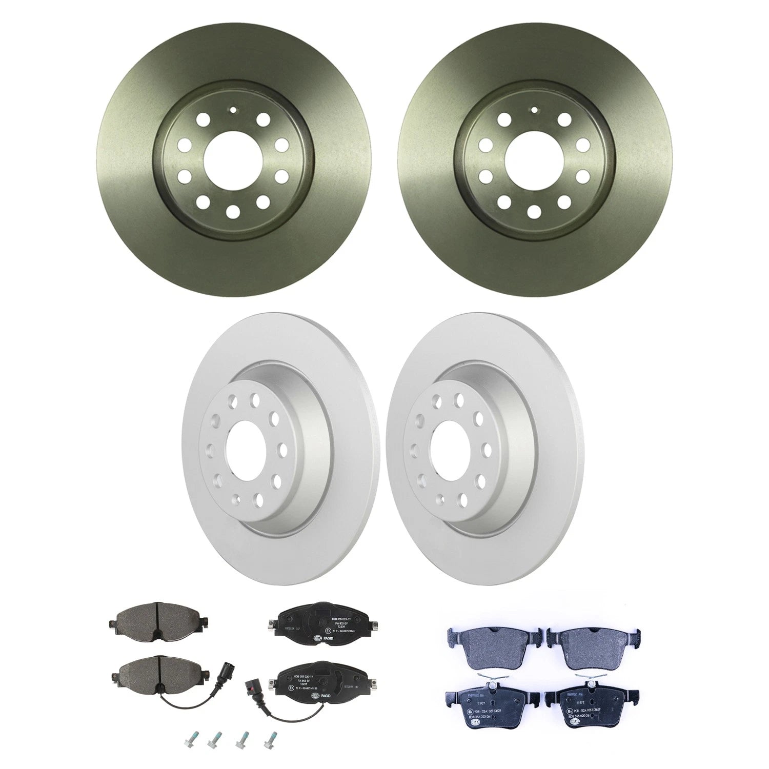 Brake Rotor & Low-Met Pad Kit for Audi TT Quattro (2000–2006)