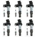 Set of 6 Ignition Coils & Iridium TT Spark Plugs for CTS Acadia V6 (2008–2013)