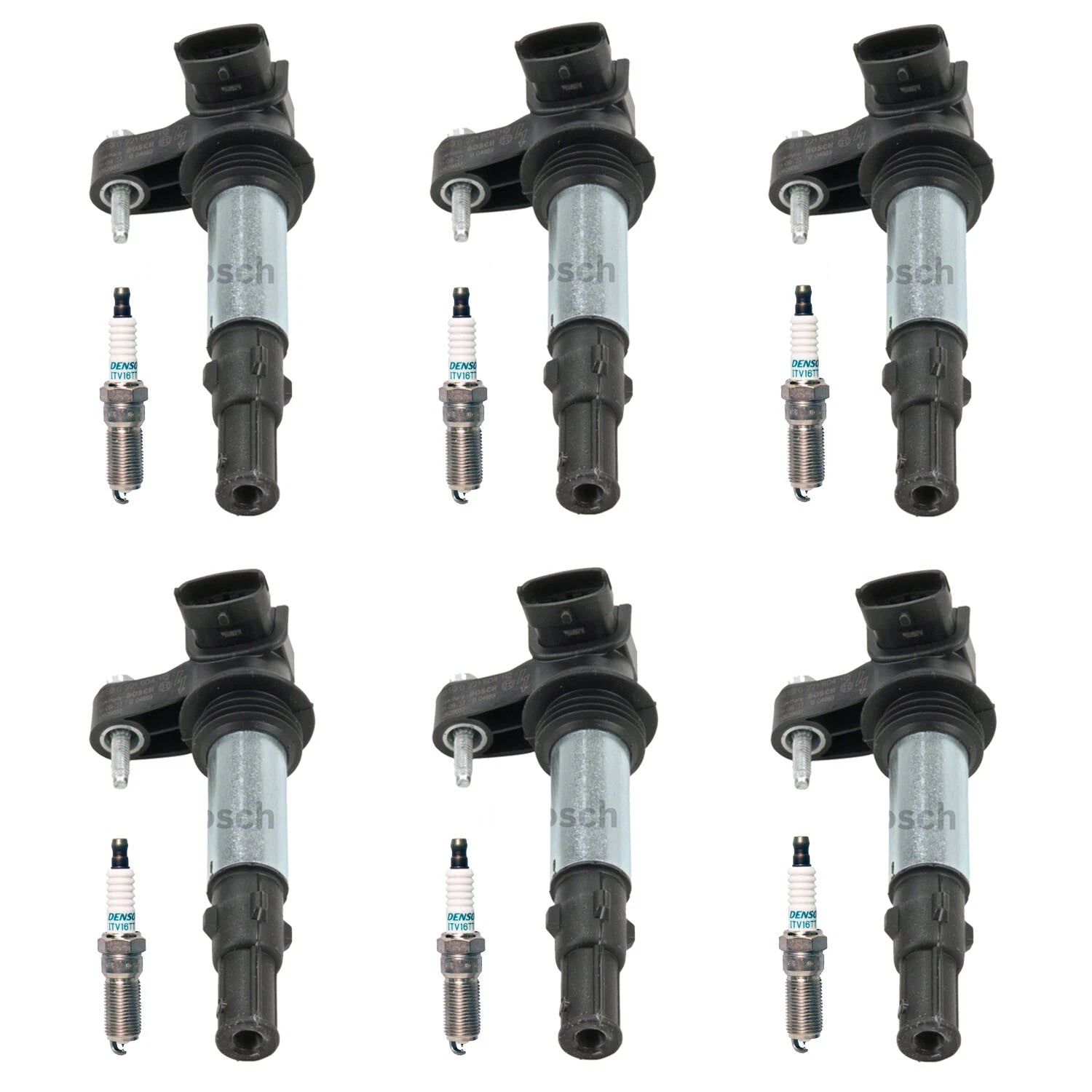 Set of 6 Ignition Coils & Iridium TT Spark Plugs for CTS Acadia V6 (2008–2013)