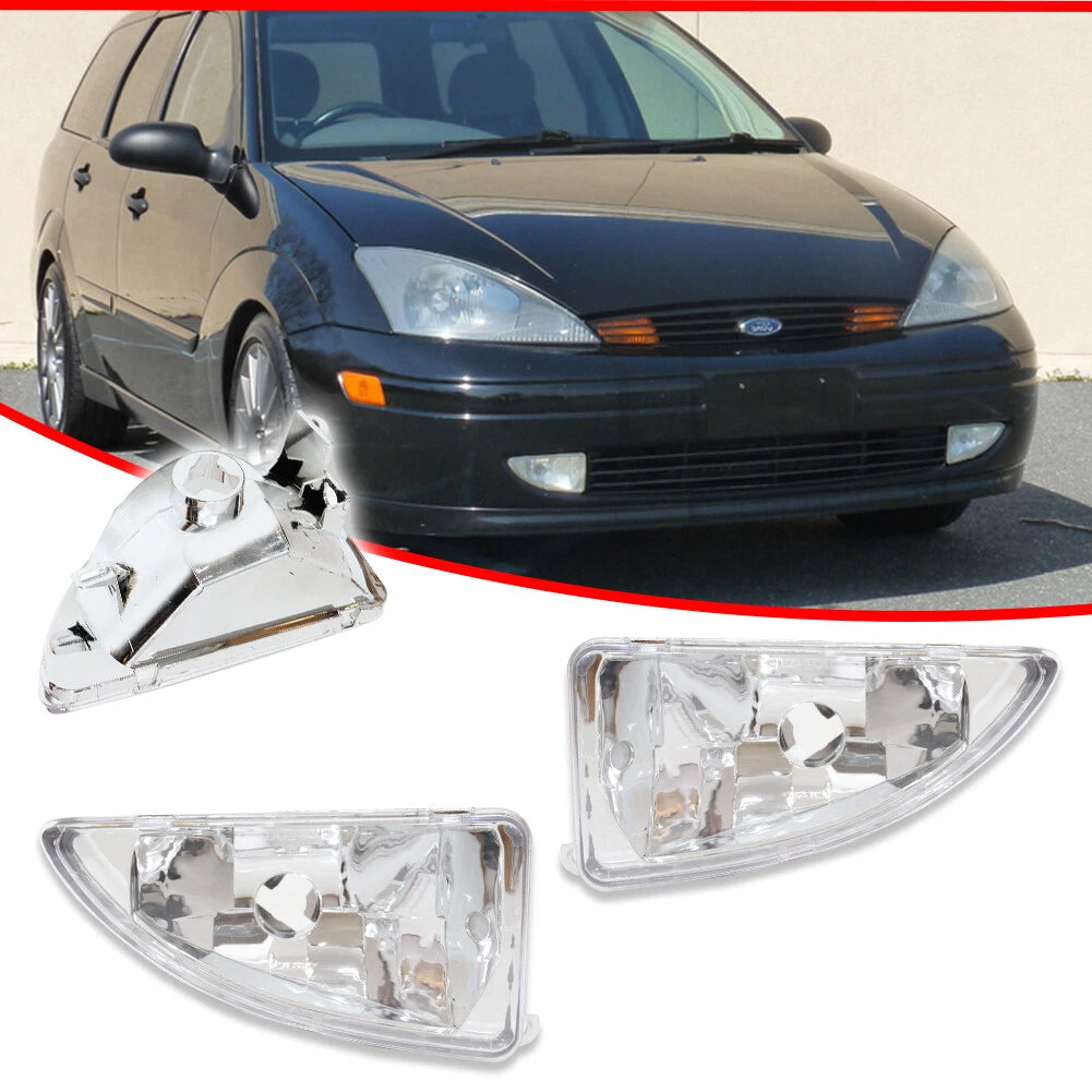 Fog Light Pair for Ford Focus (2000–2004) Clear Lens