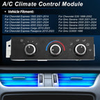 A/C Heater Climate Control Switch Module for Chevrolet Express (No. 599-293)