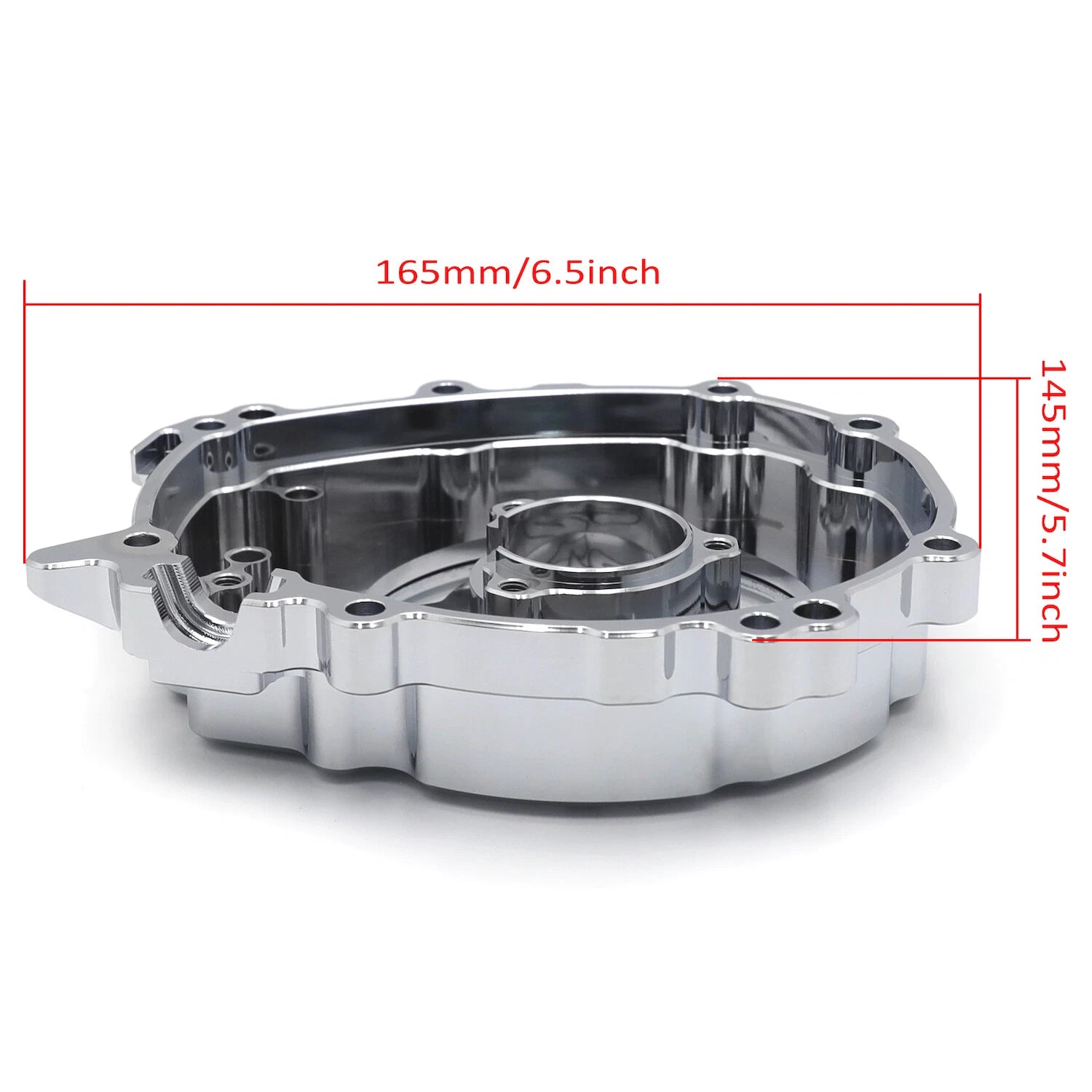 Chrome Clear Left Engine Stator Crankcase Cover Guard for Yamaha YZF-R1 (2015–2024)